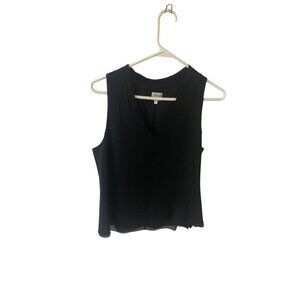 Armani Collezioni Women's Black Cap Sleeve Tank Top - 6